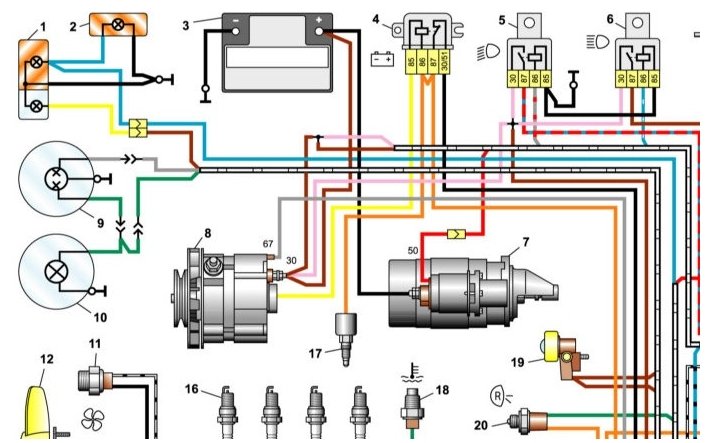 Схема электропроводки ваз 2106 карбюратор с описанием и схемами подробно
