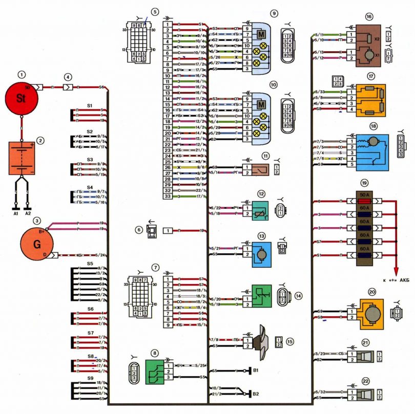 Лада приора схема электрооборудования