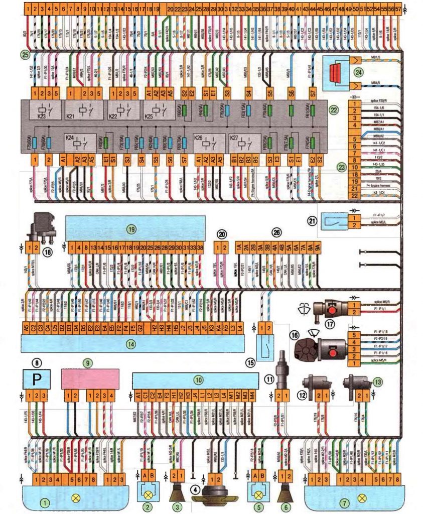 Схема электрики лада веста